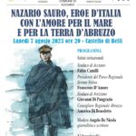 Comune di Acciano » 07.08.2023 ORE 20, CASTELLO DI BEFFI – NAZARIO SAURO, EROE D’ITALIA, CON L’AMORE PER IL MARE E PER LA TERRA D’ABRUZZO