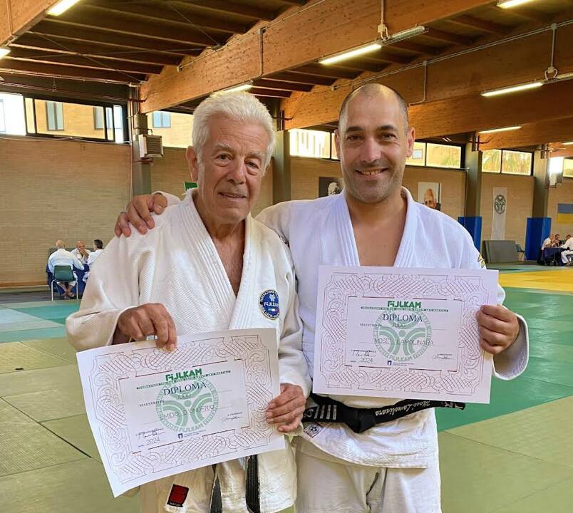 Due nuovi maestri di Judo da L’Aquila e Pescara, Mosè Lamolinara ed Emidio D’Onofrio