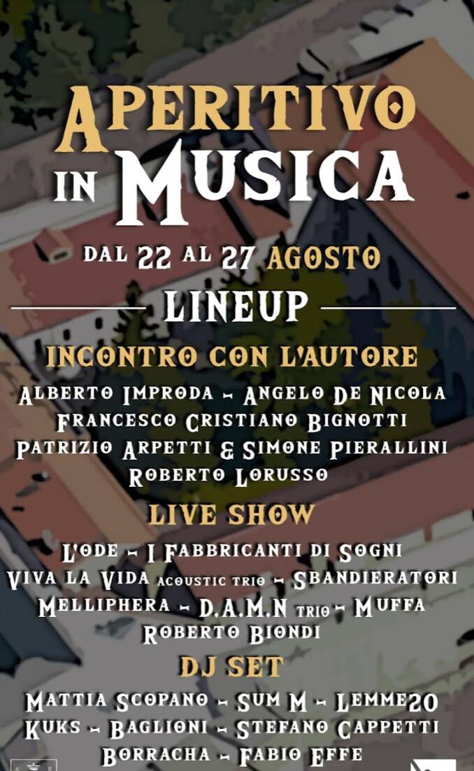Parte l’Aperitivo in musica al Parco del Castello, il programma