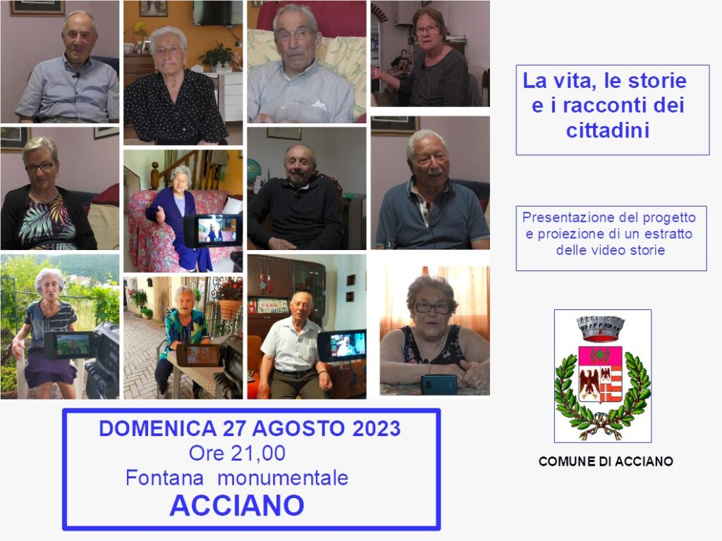 LE VITE, LE STORIE E I RACCONTI DEI CITTADINI
