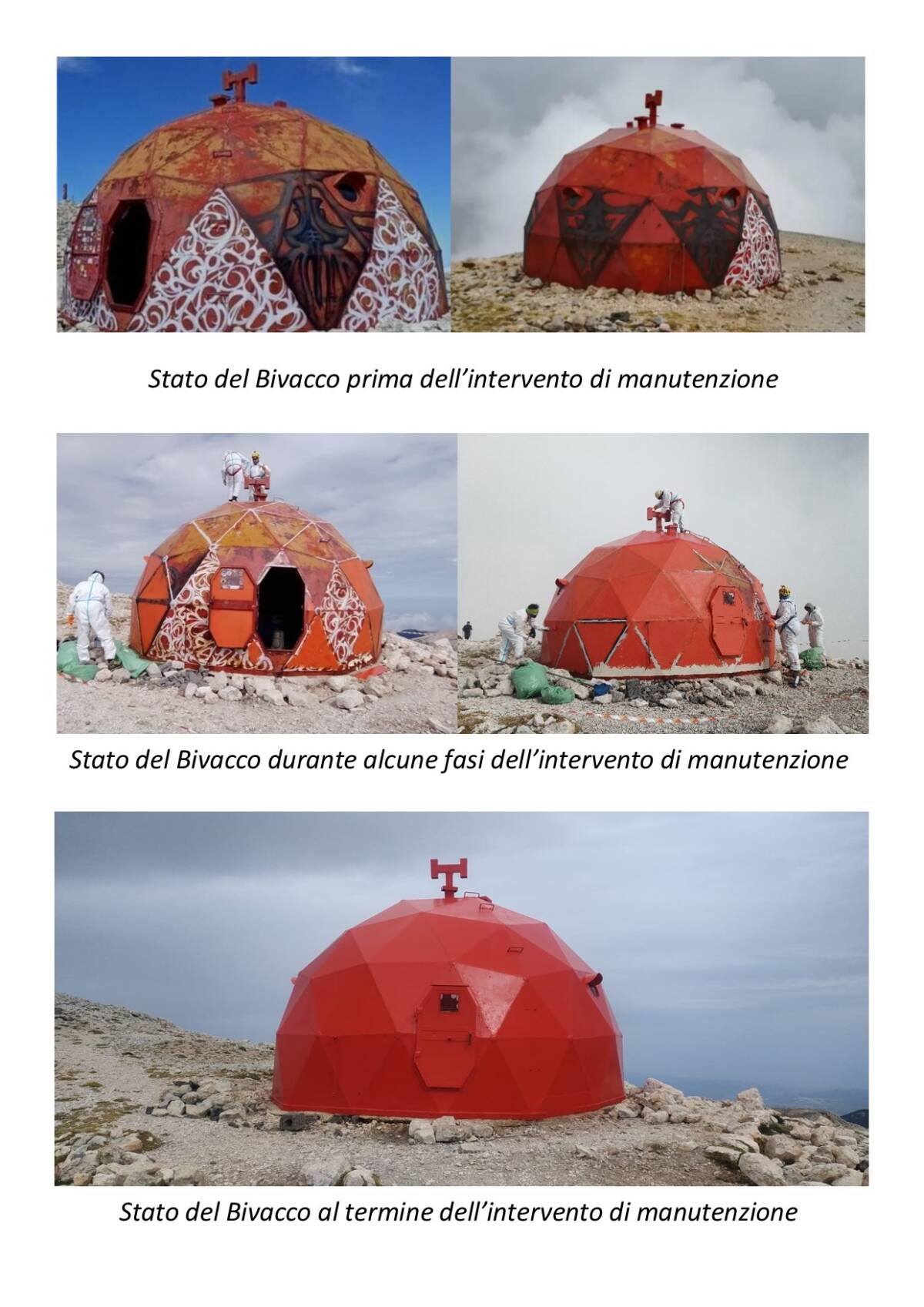 RIAPRE IL BIVACCO PELINO SUL MONTE AMARO: CONCLUSI PRIMI LAVORI DI MANUTENZIONE | Ultime notizie di cronaca Abruzzo