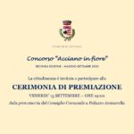 Comune di Acciano » CONCORSO “ACCIANO IN FIORE”: RINVIO CERIMONIA DI PREMIAZIONE