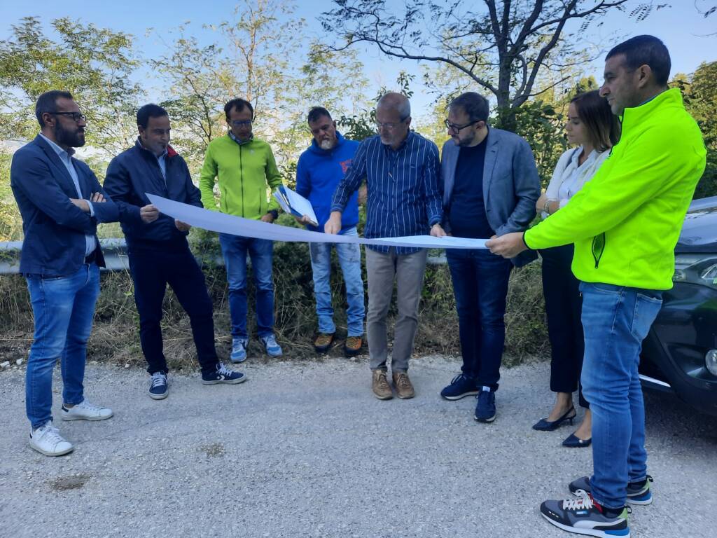 San Martino e Foce di Sassa, inaugurato il cantiere per la messa in sicurezza della strada