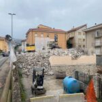 Ricostruzione post sisma, demolito condominio in Via Cardinale Mazzarino