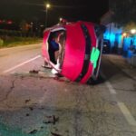 INCIDENTE A L’AQUILA, AUTO SI RIBALTA: DUE FERITI | Ultime notizie di cronaca Abruzzo