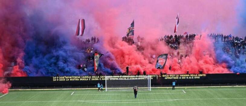 Scontri dopo L’Aquila 1927 – Sora, Daspo per i due ultras rossoblu