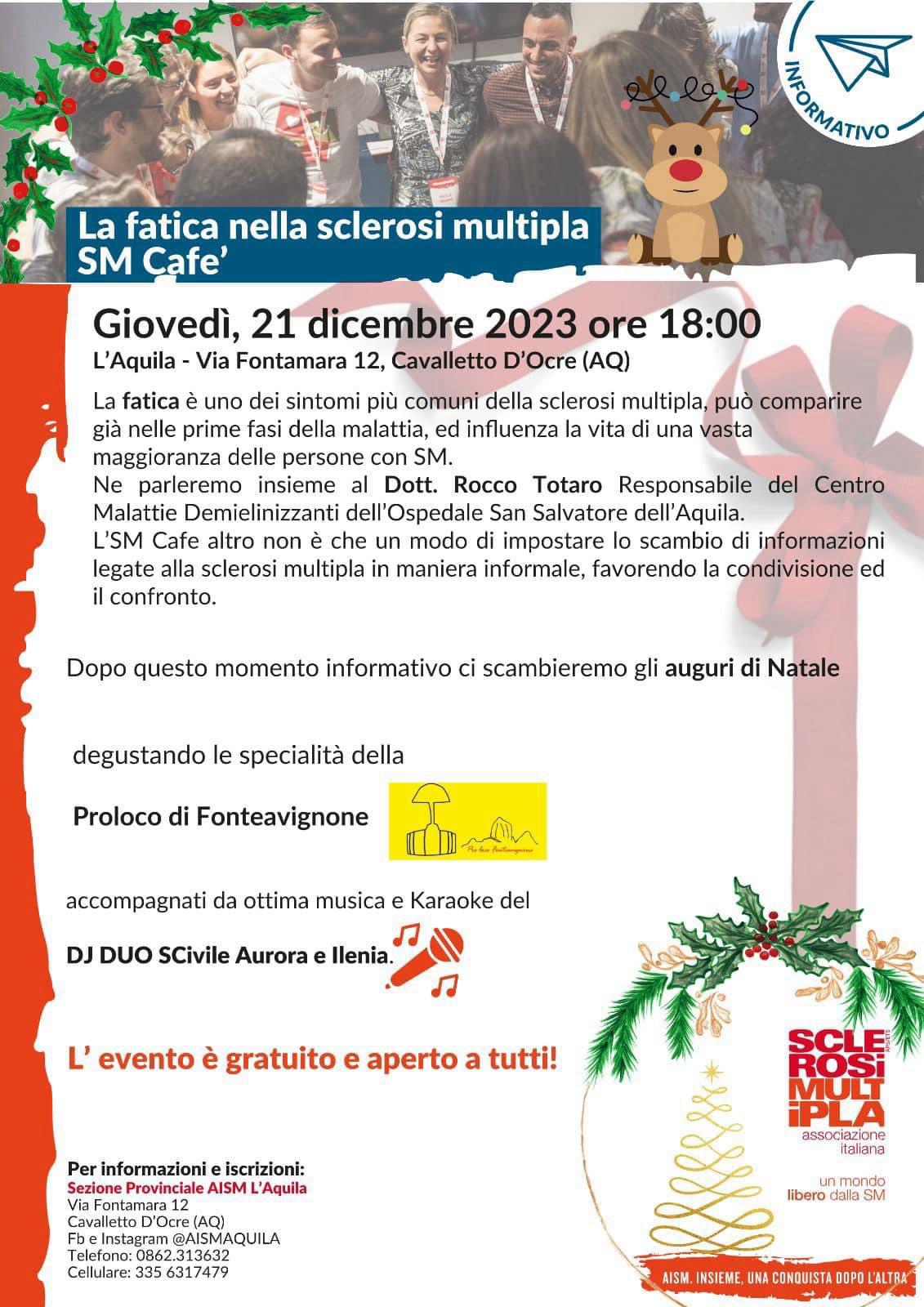 LA FATICA NELLA SCLEROSI MULTIPLA: INCONTRO FORMATIVO ALL’AQUILA | Ultime notizie di cronaca Abruzzo