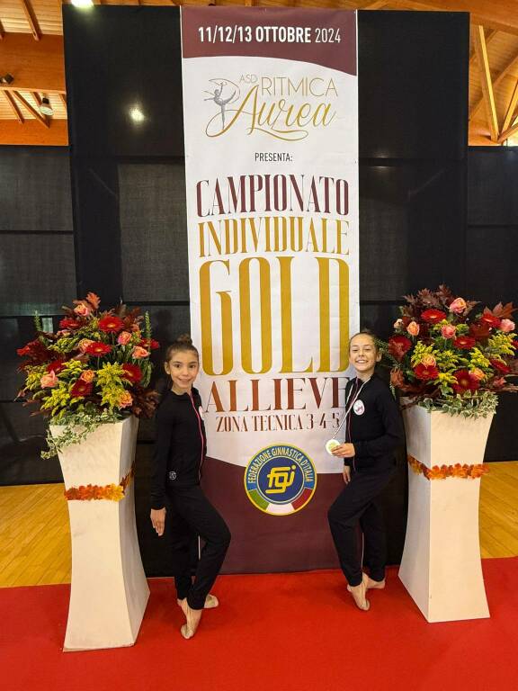 Progetto Ritmica, due atlete alla fase nazionale del Campionato Italiano di Categoria
