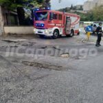 Maltempo all’Aquila, in via San Sisto cede l’asfalto