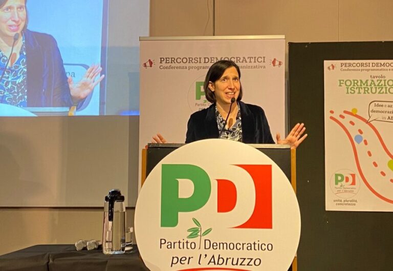 Elly Schlein a Pescara per l’assemblea plenaria del PD
