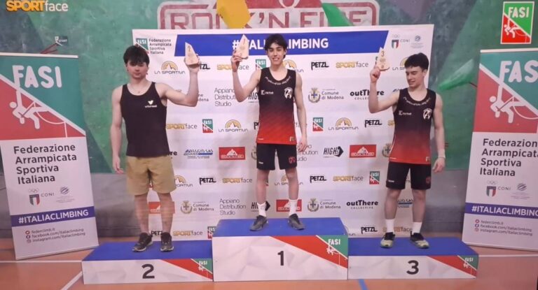 ARRAMPICATA SPORTIVA: GOLLUM CLIMBING ACADEMY DI PESCARA CAMPIONE D’ITALIA NELLA SPECIALITÀ BOULDER
