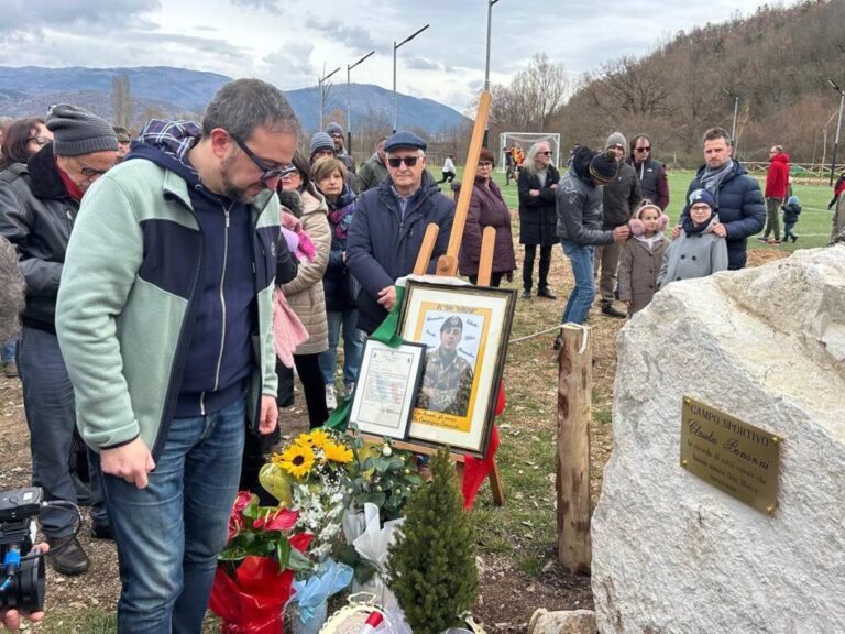 San Marco di Preturo, inaugurato il nuovo campo sportivo dedicato a Claudio Bonanni