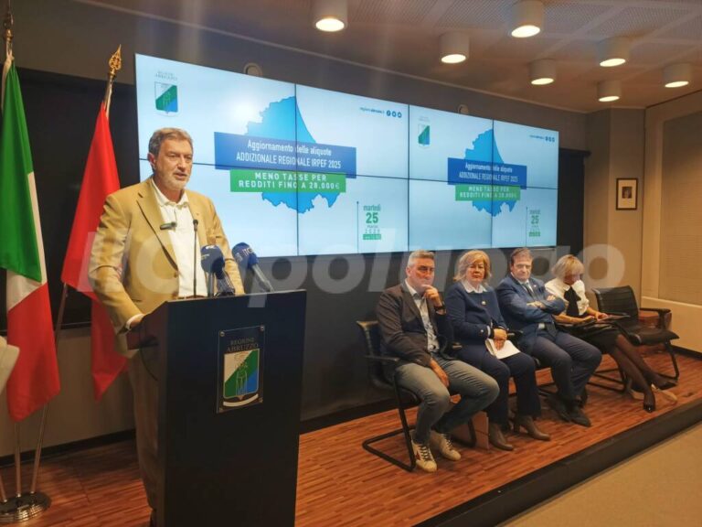 Irpef Abruzzo, tre nuove aliquote: aumenti solo per i redditi sopra i 30mila euro