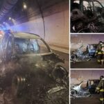 AUTO IN FIAMME SOTTO LA GALLERIA DELL’A24 TRA TERAMO E L’AQUILA. VIGILI DEL FUOCO AL LAVORO | Notizie di cronaca