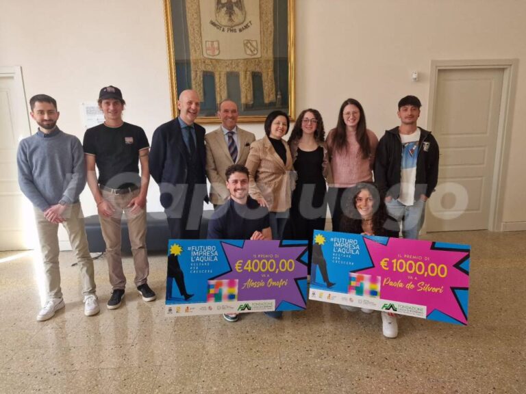 Futuro Impresa L’Aquila, la prima fase si chiude con le premiazioni delle idee migliori