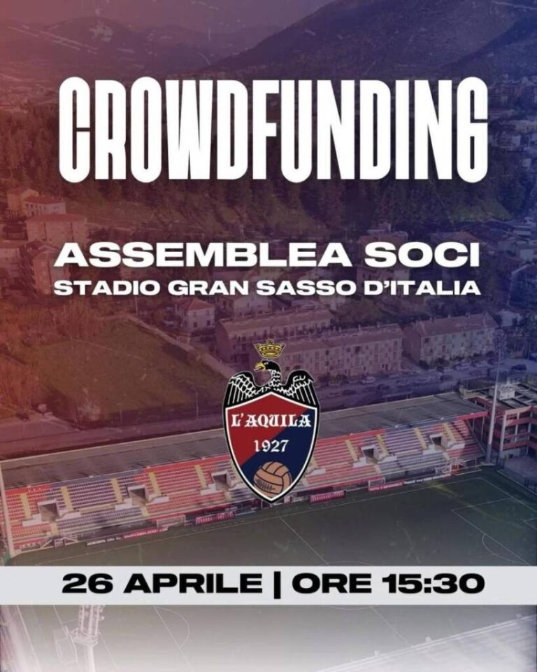 L’Aquila 1927, prima assemblea dei soci per la Campagna di Equity Crowdfunding