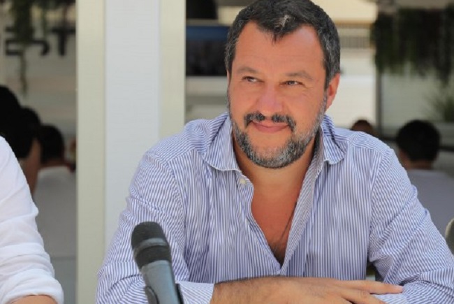 Il leader della Lega Matteo Salvini in Abruzzo e Molise