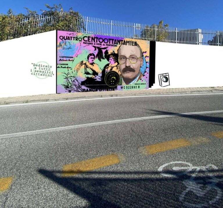 Un murale dedicato a Mario Magnotta