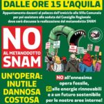 NO SNAM: “IL 6 MAGGIO CHIAMATA AL CONSIGLIO REGIONALE”, COMITATI ALL’AQUILA | Notizie di cronaca